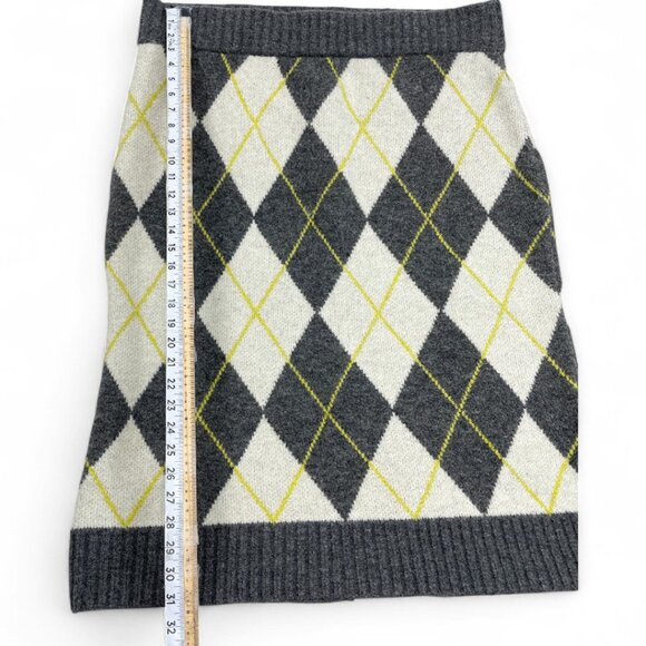 Pringle Of Scotland H&M Wool Blend Argyle Diamond Pattern Shirt Women's Large - Picture 5 of 10